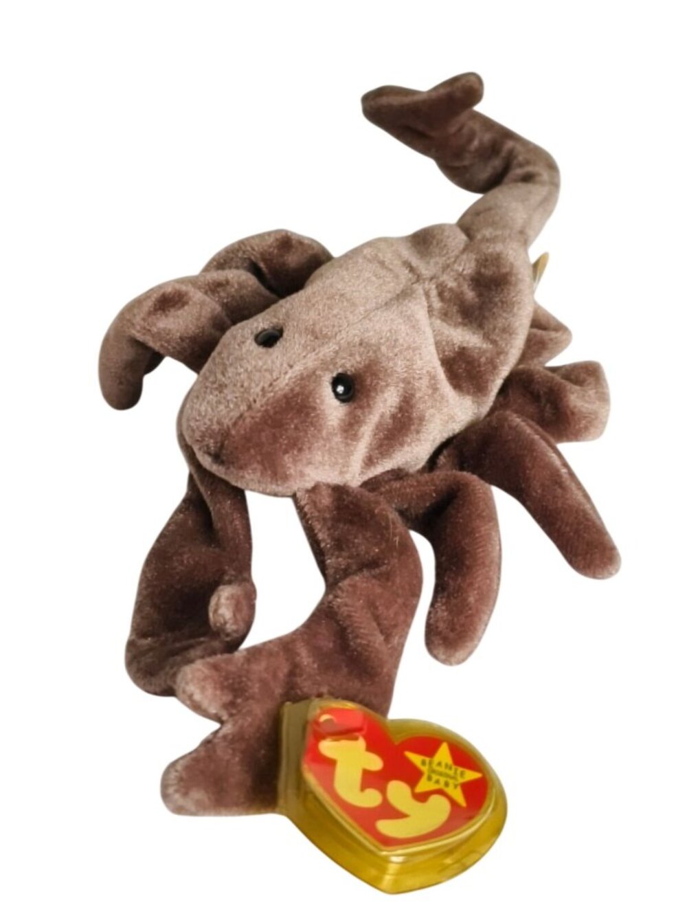 Ty Beanie Baby Stinger The Scorpion Collectible Plush Toy Brown 1997